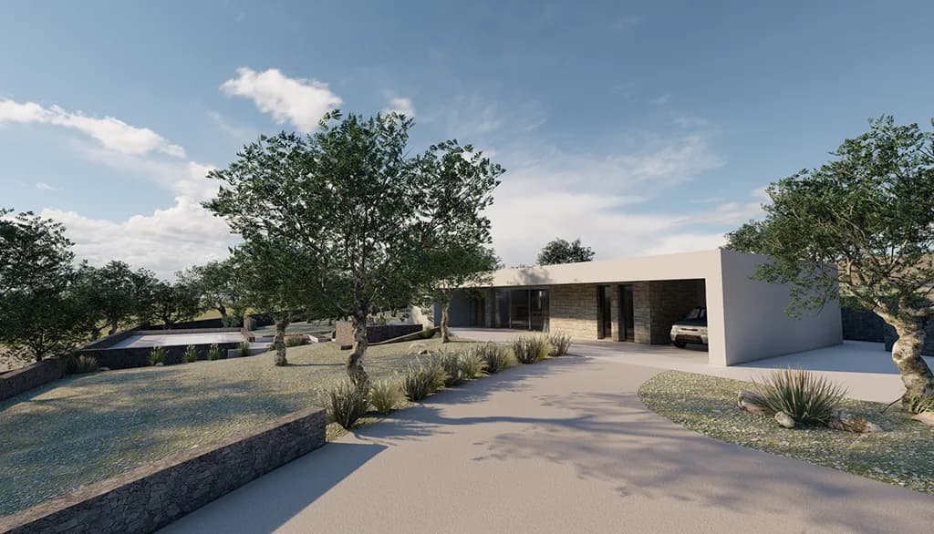 Minimalist Villa in Kastellos